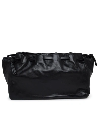Shop Mansur Gavriel 'bloom' Black Leather Crossbody Bag