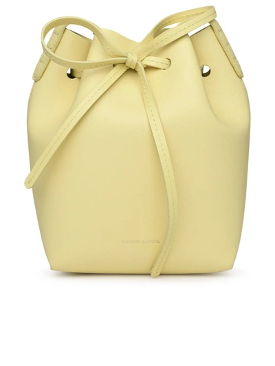 Shop Mansur Gavriel Small Bucket Bag In Yellow