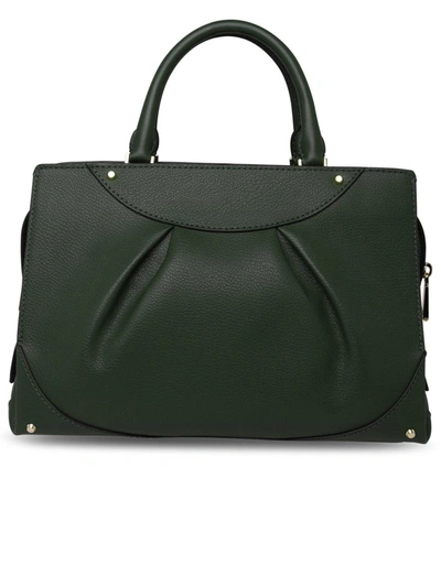 Shop Michael Michael Kors Michael Kors 'satchel Enzo' Green Leather Bag