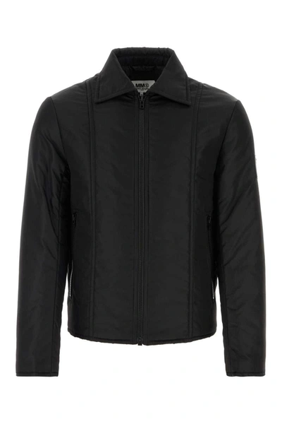 Shop Mm6 Maison Margiela Jackets In Black