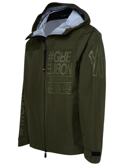 Shop Moncler Grenoble Fel Green Polyester Jacket