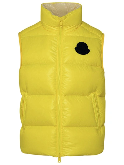 Shop Moncler Sumid Vest In Yellow