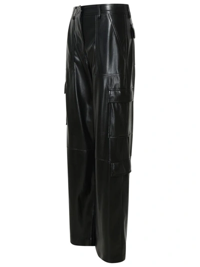 Shop Msgm Black Leather-like Pants