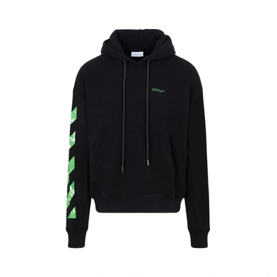 Shop Off-white Moon Cam Arrow Skate Hoodie Sweatshirt In Black