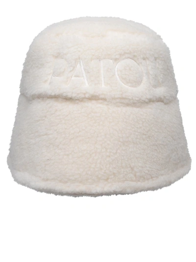 Shop Patou Ivory Cotton Blend Hat In White