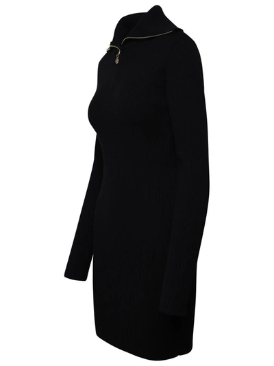Shop Patou Merino Wool Dress In Black