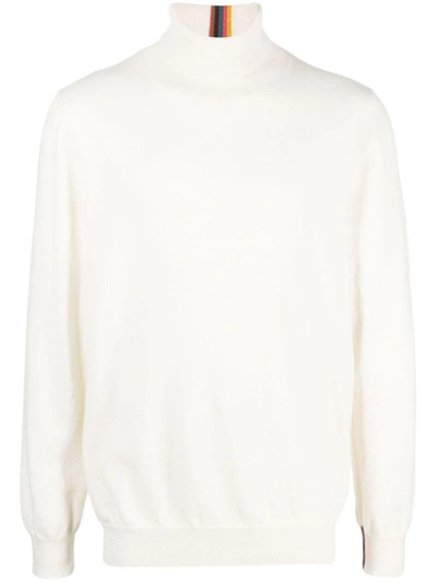 Shop Paul Smith Cashmere Sweater In White