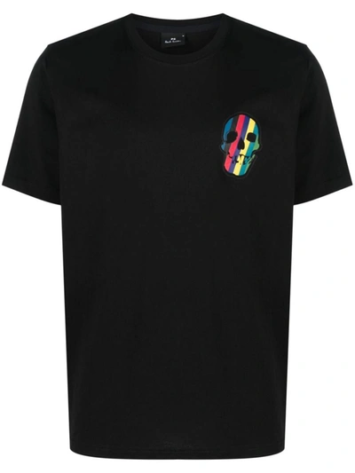 Shop Paul Smith Cotton T-shirt In Black