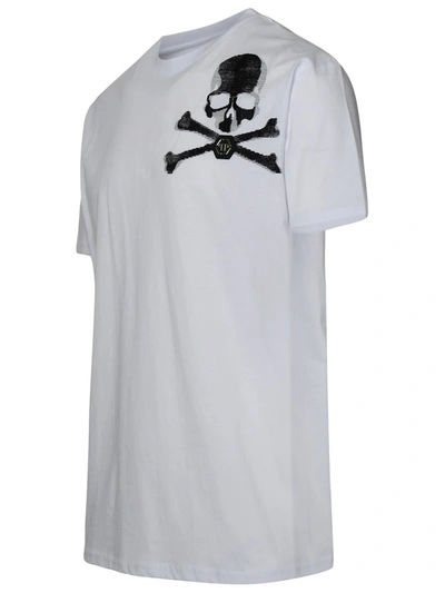 Philipp Plein Skull And Bones T-shirt In White
