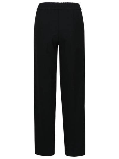 Shop Apc A.p.c. Cashmere Pants In Black Viscose