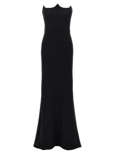 Shop Alexander Mcqueen Corset Dress In Black