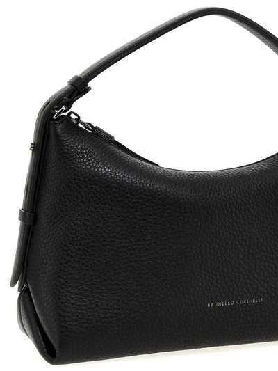 Shop Brunello Cucinelli 'hobo' Shoulder Bag In Black