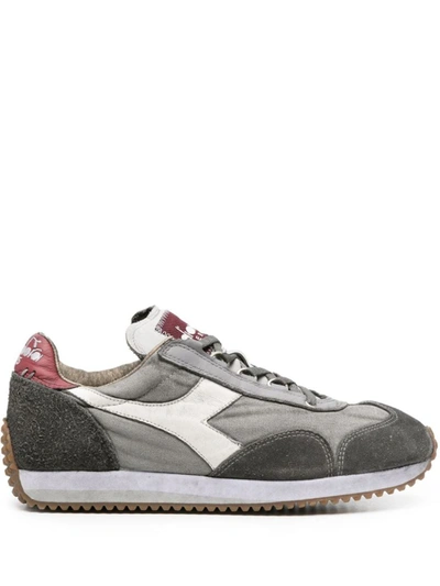 Shop Diadora Equipe H Dirty Stone Wash Evo Sneakers Shoes In Grey