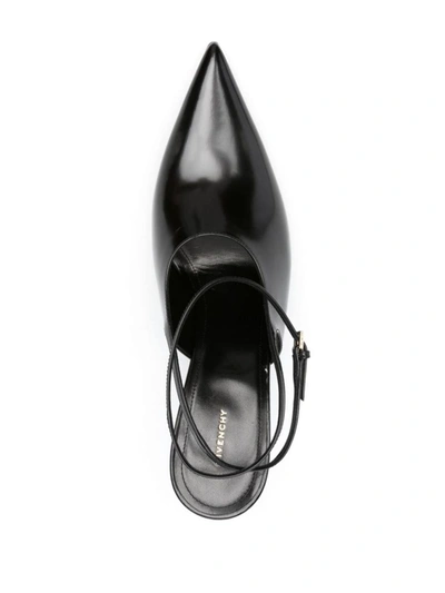 Shop Givenchy Show Leather Slingback Pumps In Black