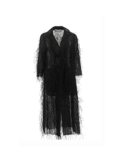 Shop Lanvin Coats In Black/black