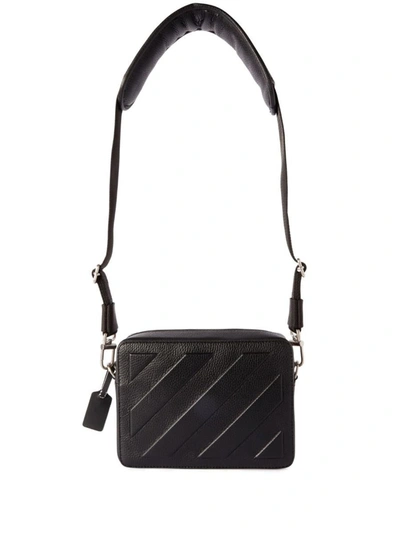 Shop Off-white Diag Leather Camera Bag In Black