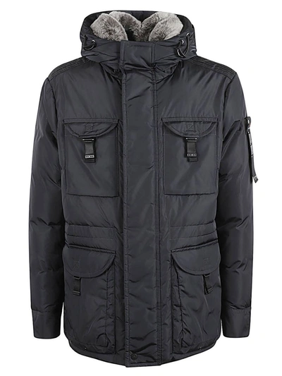 Peuterey Aiptek Jacket Dark Blue Aiptek Nbe 03 Fur - 215 In Blue