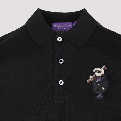 Shop Ralph Lauren Purple Label Polo T-shirt In Black
