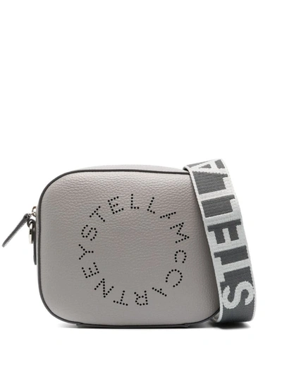 Shop Stella Mccartney Stella Logo Small Camera Bag In Grey