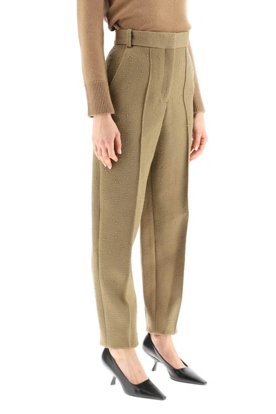 Shop Tory Burch Wool Trousers In Multicolor