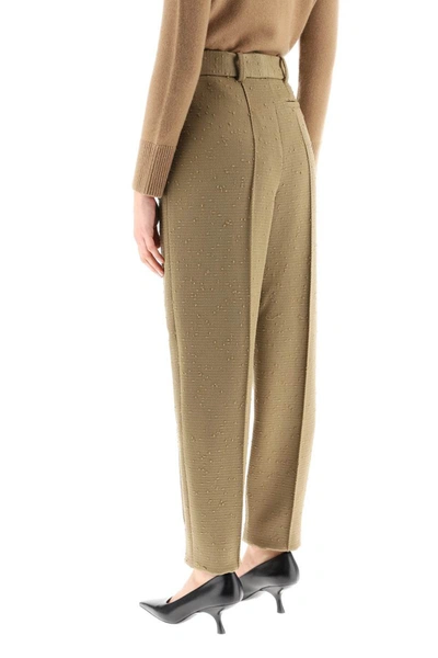 Shop Tory Burch Wool Trousers In Multicolor
