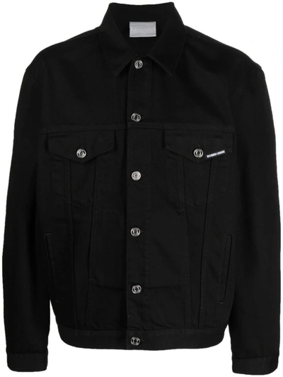 Vtmnts Embroidered Logo Jacket In Black