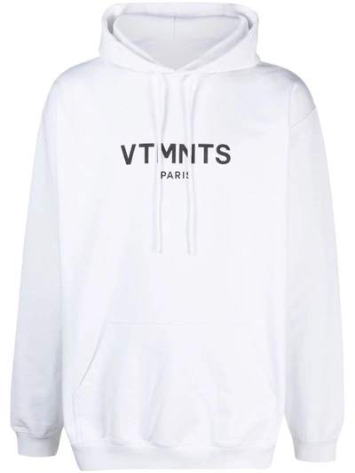 Shop Vtmnts Logo Hoddie In White