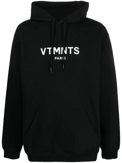 Shop Vtmnts Logo Hoddie In Black