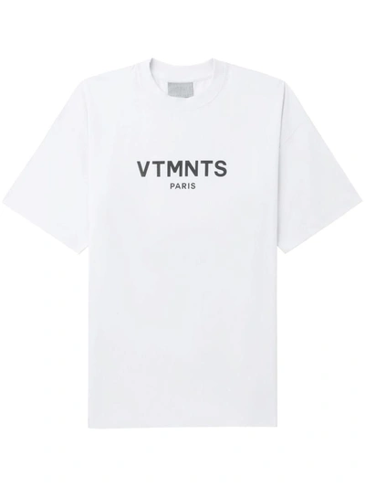 Shop Vtmnts Logo T-shirt In White