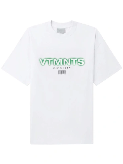 Shop Vtmnts Printed T-shirt In White
