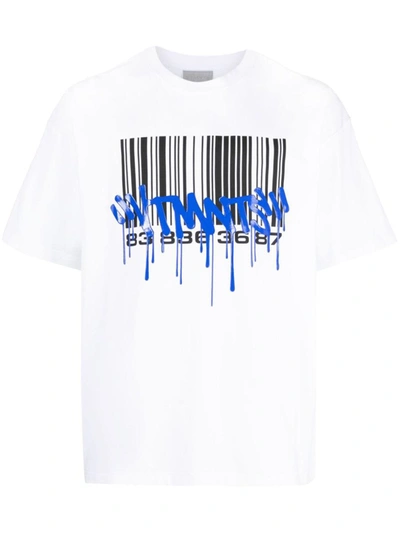 Shop Vtmnts Printed T-shirt In White