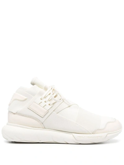 Shop Y-3 Adidas  Qasa Sneakers In White