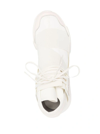 Shop Y-3 Adidas  Qasa Sneakers In White