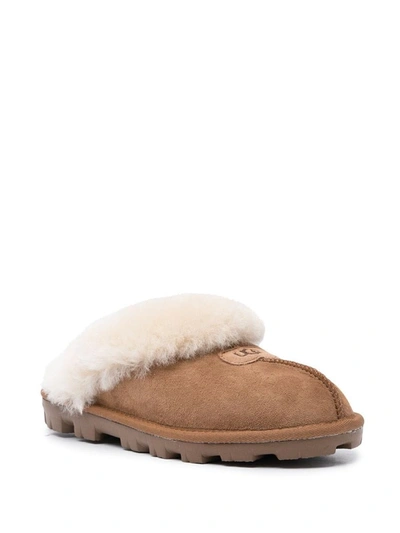 Shop Ugg Coquette Slippers In Beige