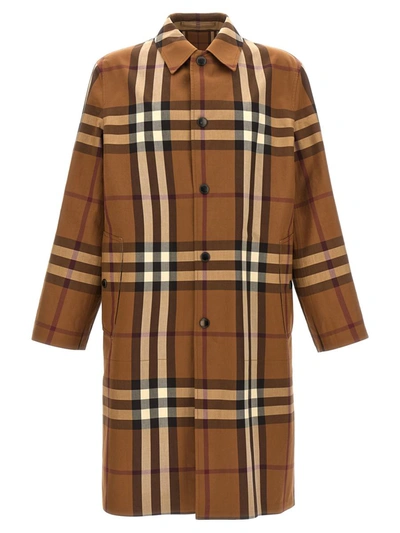 Shop Burberry 'abbeystead' Trench Coat In Brown