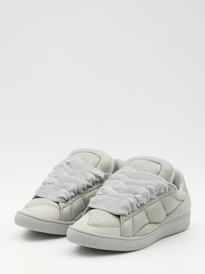 Shop Lanvin Curb Xl Low Top Sneakers In Grey