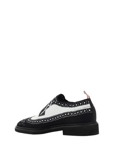 Shop Thom Browne Lace Up In Blk/wht