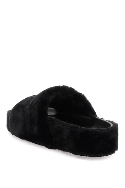 Shop Stella Mccartney Faux Fur Slides