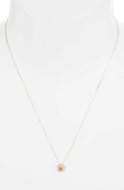 Shop Estella Bartlett Wildflower Necklace In Silver/ Gold
