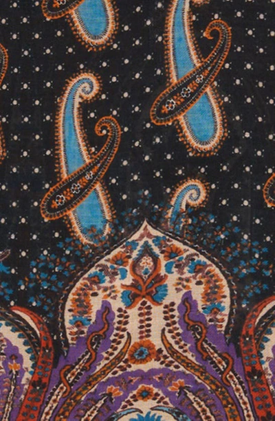 Shop Etro Paisley Modal & Cashmere Scarf In Blue