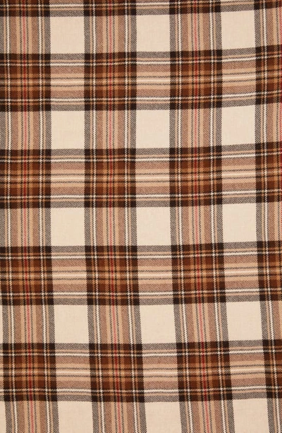 Etro Check Wool Scarf In Beige