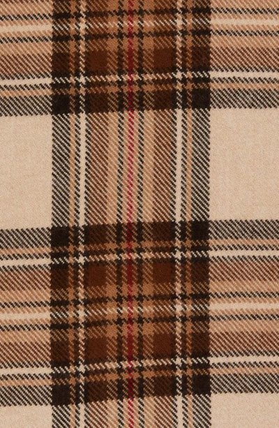 Shop Etro Check Wool Scarf In Beige