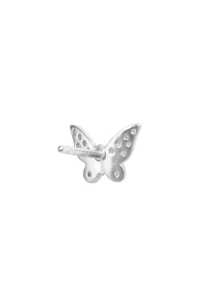 Meira T Butterfly Diamond Stud Earrings In White