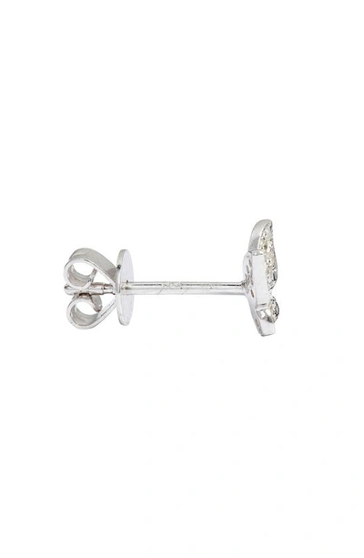 Meira T Butterfly Diamond Stud Earrings In White