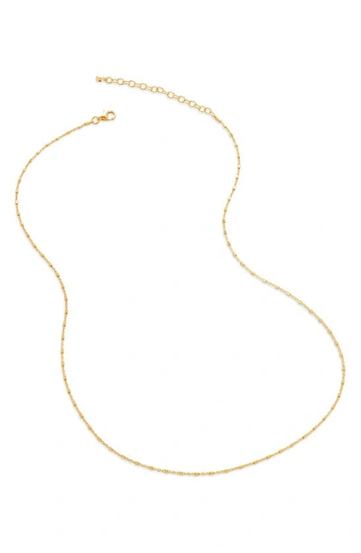 Monica Vinader Station Chain Necklace In 18ct Gold Vermeil