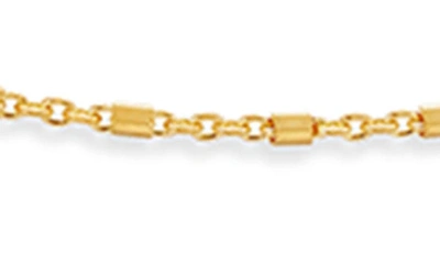 Monica Vinader Station Chain Necklace In 18ct Gold Vermeil