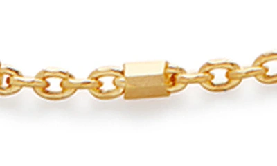 Shop Monica Vinader Station Chain Bracelet In 18ct Gold Vermeil