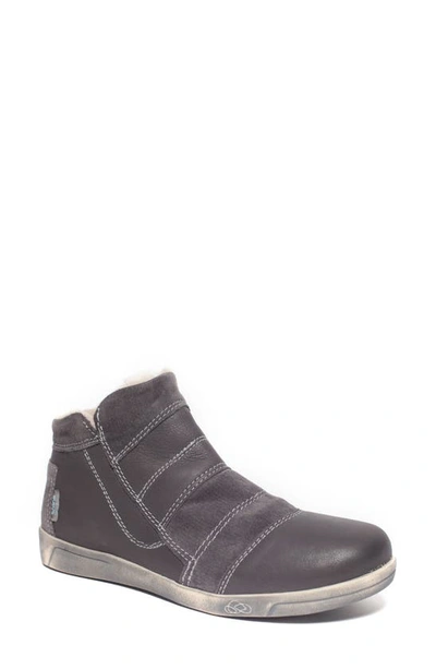 Shop Cloud Accalia Wool Lined Ankle Boot In Velvet Dark Grey