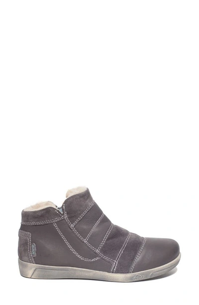 Shop Cloud Accalia Wool Lined Ankle Boot In Velvet Dark Grey