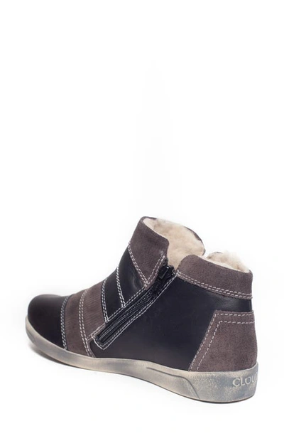 Cloud Accalia Wool Lined Ankle Boot In Velvet Black